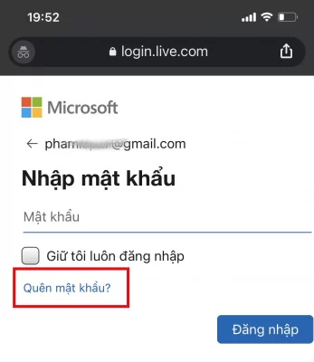 Bước 3 : Cách mở khóa màn hình khi quên mật khẩu laptop dùng tài khoản Microsoft Bước 3 : Cách mở khóa màn hình khi quên mật khẩu laptop dùng tài khoản Microsoft
