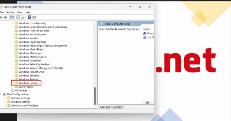 Tìm kiếm "Configure Automatic Updates" trong danh sách chính sách. Tìm kiếm "Configure Automatic Updates" trong danh sách chính sách.