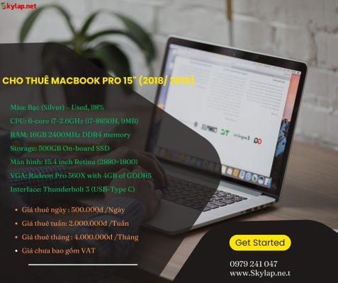 Cho thuê Macbook Pro