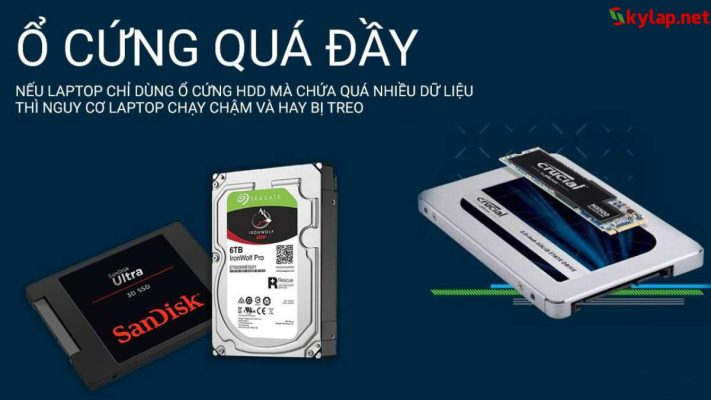 khắc phục laptop chạy chậm khi ổ cứng quá đầy