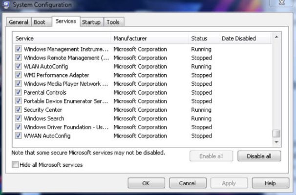 Bỏ tick các ứng dụng mà mình không sử dụng