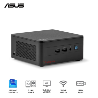 Mini PC ASUS NUC13 PRO Tall RNUC13ANHH500000I / i5-13420H / 2xDDR4-3200 / 3xNVMe, SATA - Xuất hình: HDMI, Thunderbolt